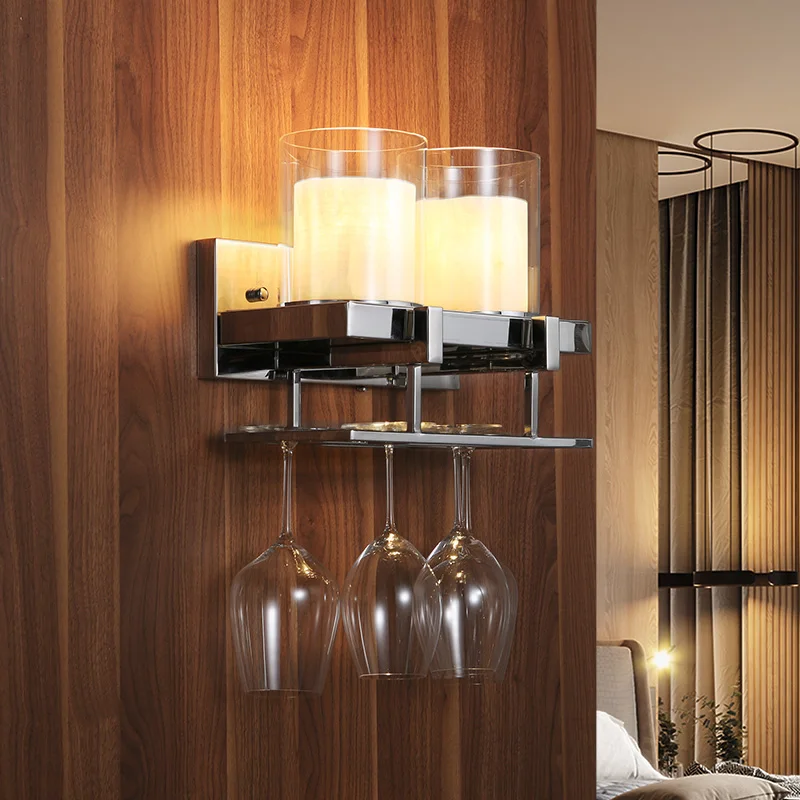 Промышленный ветер современный подсвечник настенный светильник стекло