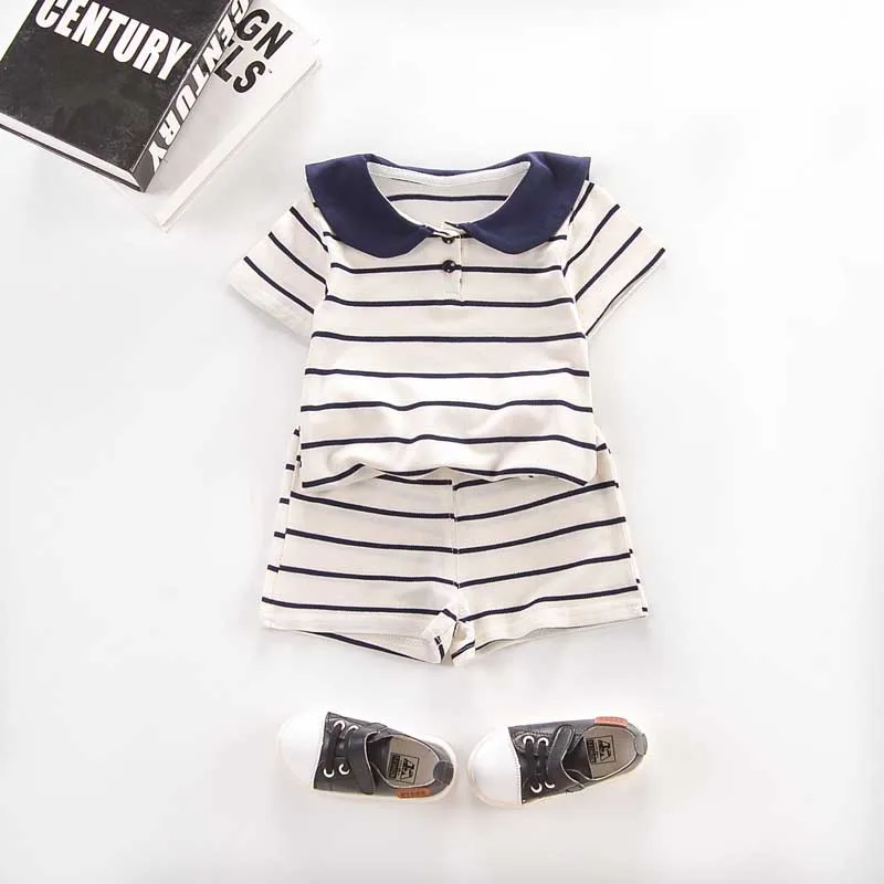 MILANCEL Baby Clothes Set Boys Striped Tops Skirt Shorts 2 Pcs Girls Clothing Toddler Boy Summer | Детская одежда и обувь