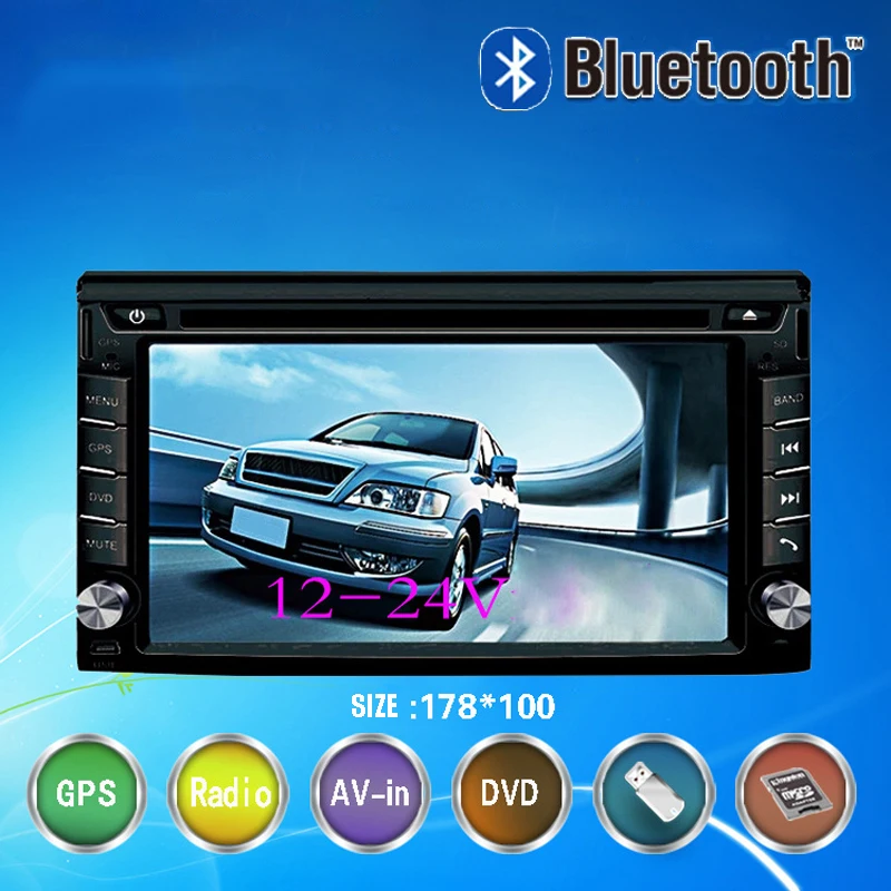 6 2 дюймов Автомобильный навигатор dvd плеер HD сенсорный экран Hands free двойной