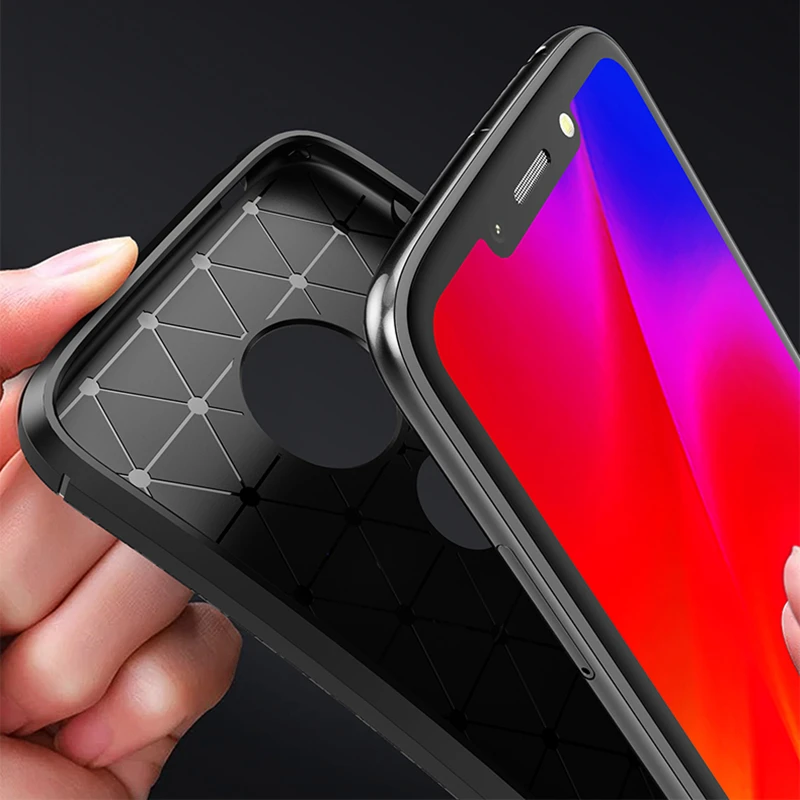 Чехол из углеродного волокна для Motorola Moto G7 Power чехол 6 2 дюйма тонкий прочный