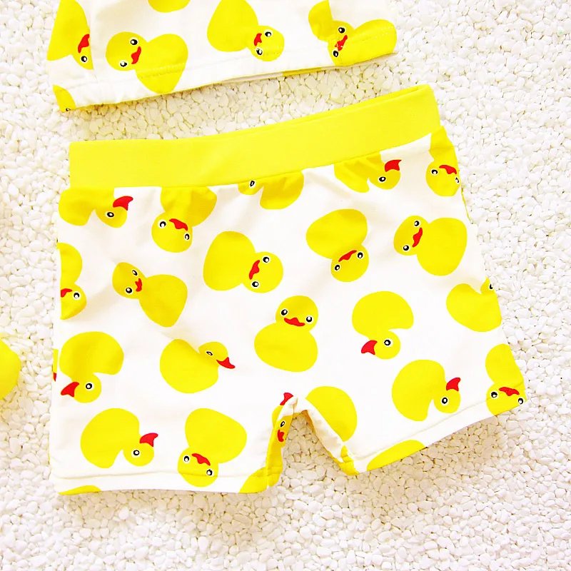 Детские купальники Желтый утенок из мультфильма для мальчиков детские