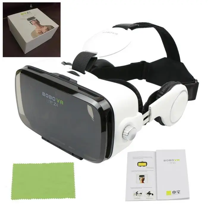 BOX 01 Горячая VR Cardboard BOBOVR Z4 VR Очки виртуальной реальности 360 градусов 3D просмотр захватывающий опыт 4,7 ''-6,2'' смартфон - Цвет: BOX 01