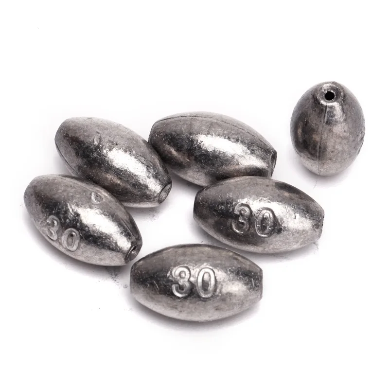 30g 15pcs Оливковое масло свинцовые грузила для рыбалки рыболовное грузило рыболовные снасти аксессуары вес Грузила по 13 г, 15 г, 20 г 25 г 30 г 35 40 г 45 г, 50 г, 55 г - Цвет: 30g 15pcs