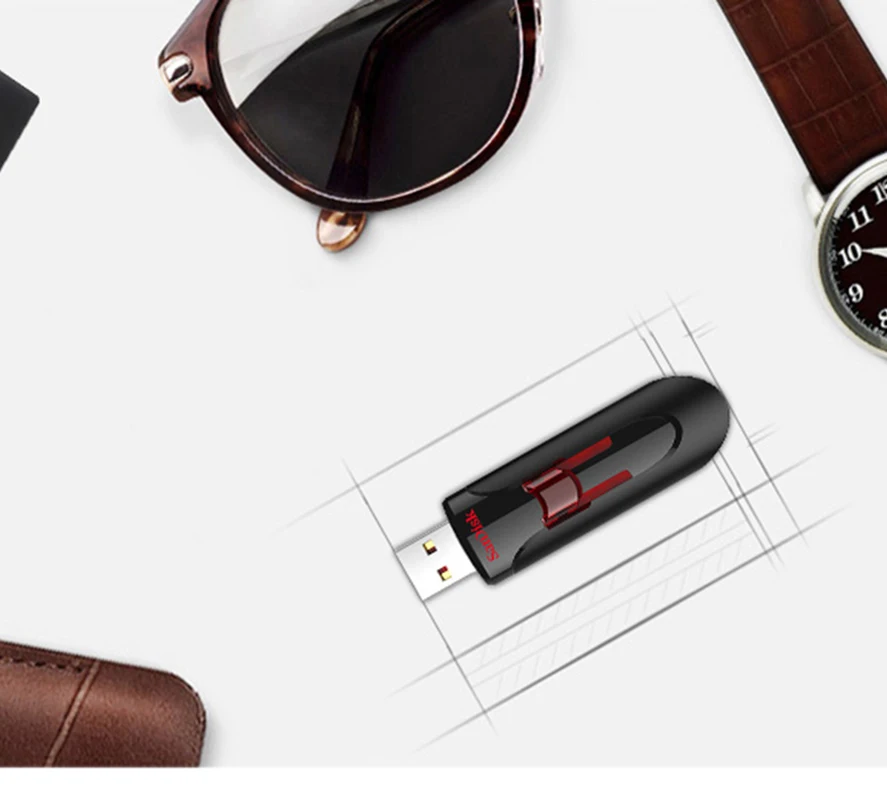 100% Оригинальный флеш накопитель SanDisk CZ600 USB 64 ГБ Супер Скоростной 3 0 16 Гб карта