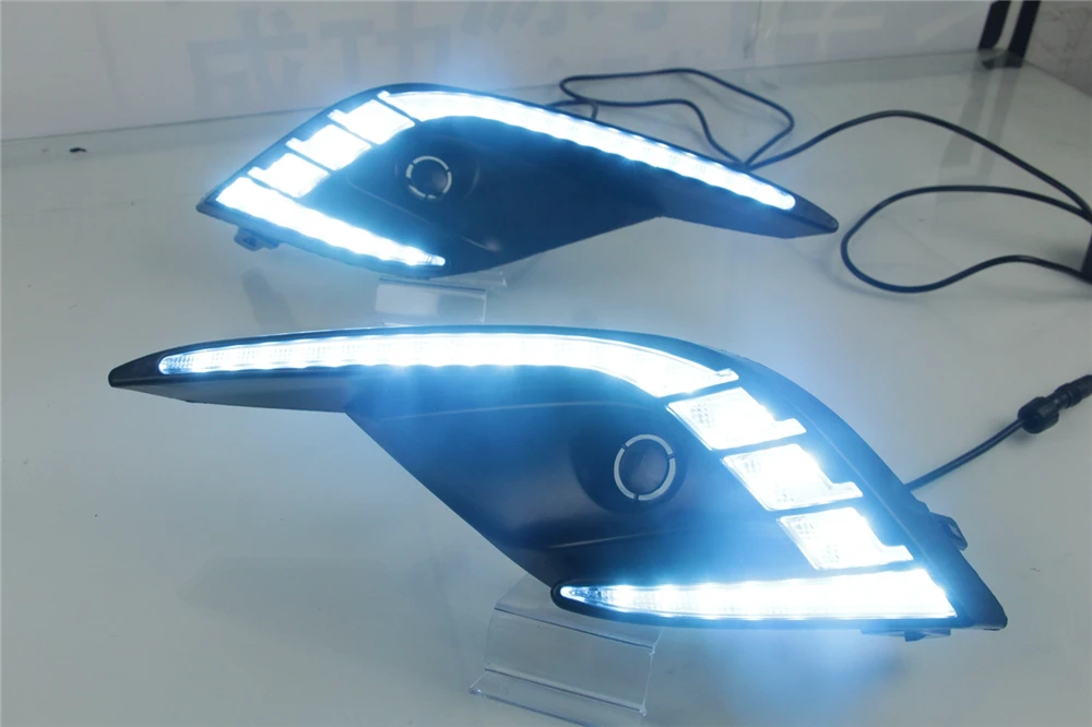 CSGJMY 2 шт. DRL Дневной светильник светодиодный Противотуманные фары дальнего s