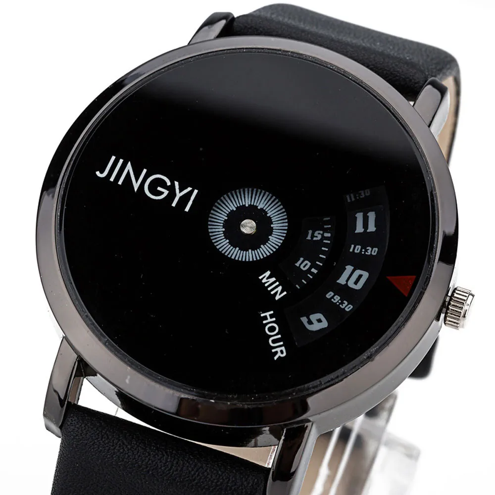 Модные креативные минималистичные кварцевые часы с календарем для мужчин и