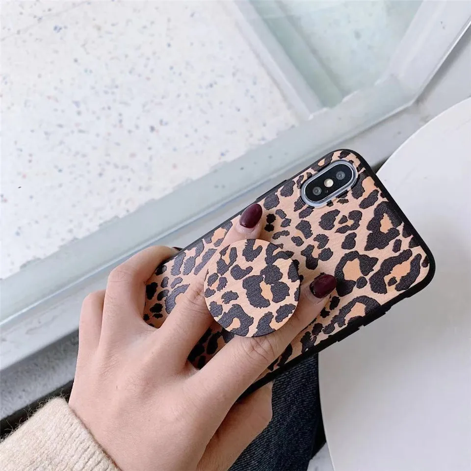 Модный леопардовый чехол для телефона для iphone XS Max XR X чехол для iphone 6 6s 7 8 plus задняя крышка роскошный мягкий чехол s подставка держатель