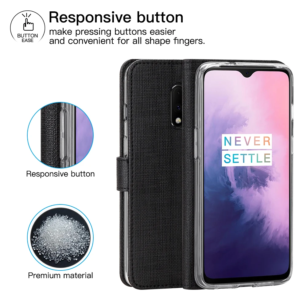 Чехол для Oneplus 7 Роскошные противоударный Чехол Флип Бумажник пояса из натуральной кожи защитный чехол Oneplus7 Pro
