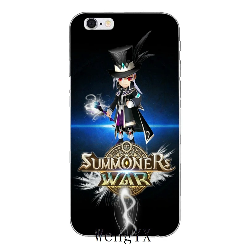 Тонкий Ультратонкий Мягкий чехол из ТПУ для iPhone 4, 4S, 5, 5S, 5c, SE, 6, 6s, 7, 8 plus, X, XR, XS Max - Цвет: Summoners-War-A-12