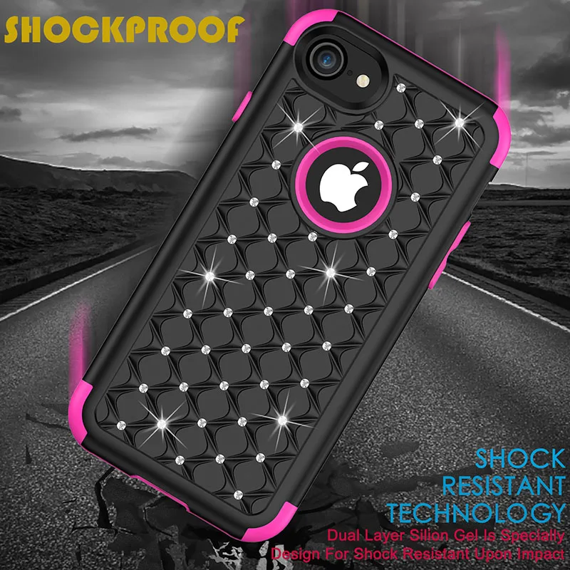 3 в 1 Гибридный PC &amp Силиконовый противоударный Панцири Телефонные Чехлы для iPhone X
