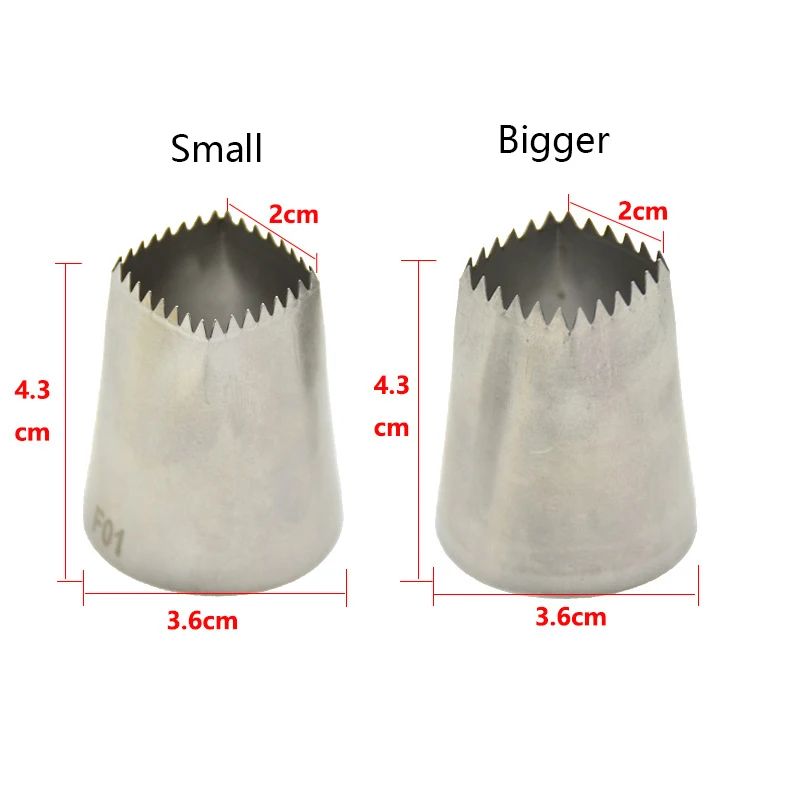 Кондитерские насадки для глазировки квадратные из нержавеющей стали 304