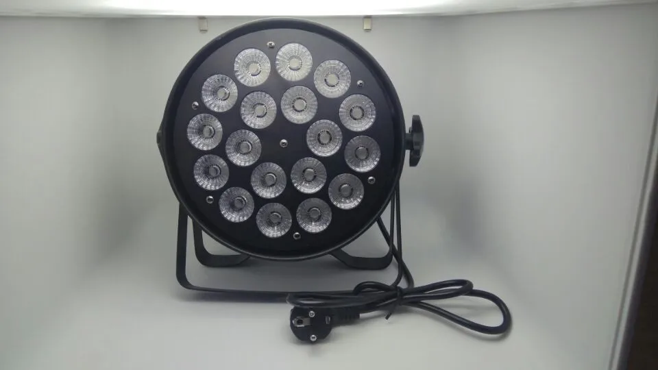 Фото 18x12W RGBW Led Par свет DMX сценические огни бизнес профессиональный плоский Can для 18x12W RGBW Led Par свет DMX сценические огни бизнес профессиональный плоский Can для