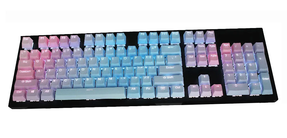 NPKC Закат синий градиент PBT Keycaps двойной-shot OEM профиль Fit Gateron Kailh Cherry MX переключатели для механической клавиатуры