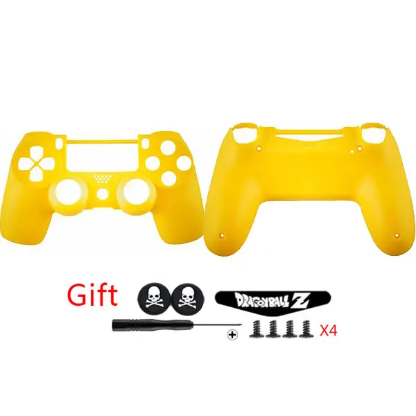 Стильный Желтый Полировка Пластиковых Геймпад Полный Дело Shell ТОП и Нижняя