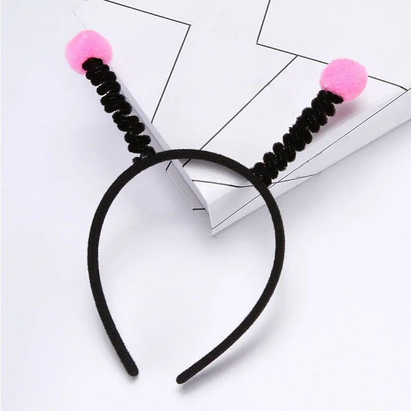 

Adorable Alien Antenna Headwear Ball Hair Band Hair Hoop for Bee Ladybird Role Play Birthday Party Halloween Christmas
