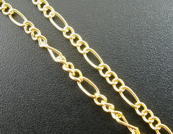 

Doreen Box Lovely 800cm Gold color Link Chains Findings 2mm*5mm (B02479)