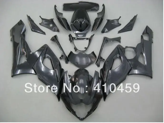 Комплект обтекателей для Мотоцикла SUZUKI GSXR1000 GSX R1000 GSXR 1000 K5 05 06 2005 2006 плоские черные