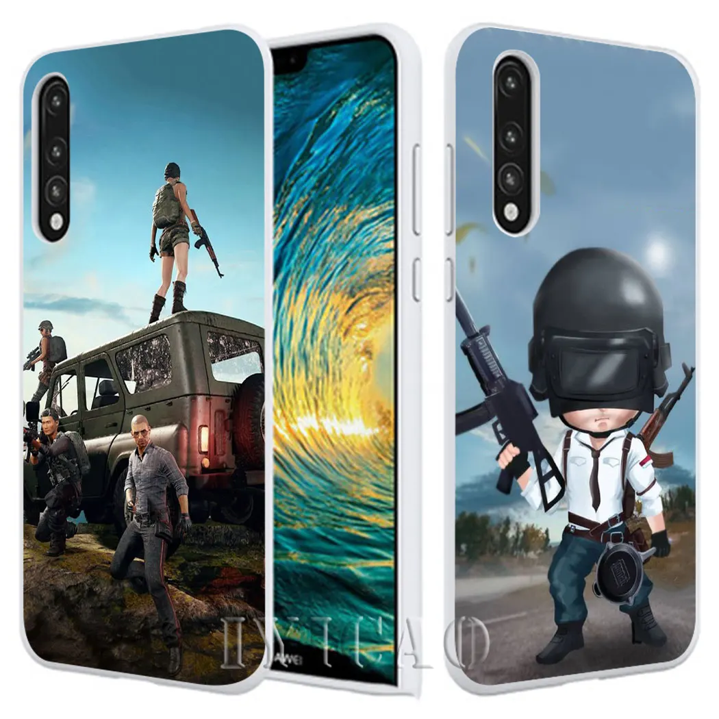 Жесткий чехол IYICAO pubg batterground для Huawei Honor 6a 6C 7A 7C 7X8 8X9 10 20 9X Lite Pro Play Note View