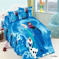 frozen elsa and anna bedding set for girls bedroom decor single twin size bedspreads duvet covers bed sheets pillow sham 3 4pcs