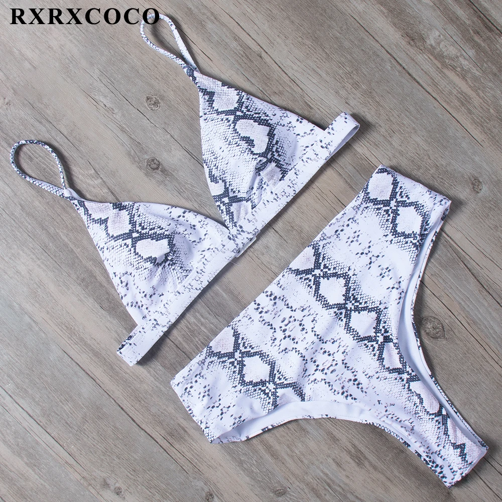 RXRXCOCO, сексуальное бикини с принтом,, горячий купальник, женский купальник, стринги, набор Пуш-ап бикини, высокая талия, купальники, костюмы для купания