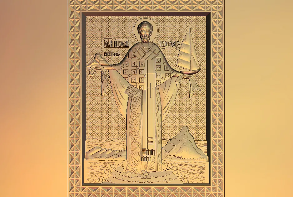 Модель 3D STL для фрезерного станка с ЧПУ гравировального рельефный Artcam aspire M35|3d stl