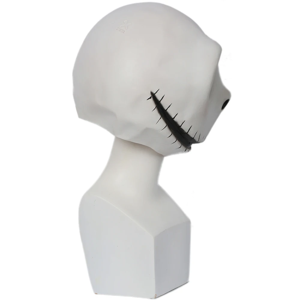 Кошмар перед Рождеством Джек Скеллингтон из белого латекса Маска Фильм реквизит