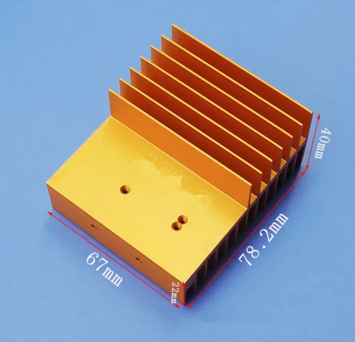 Высококачественный Алюминиевый ребристый радиатор типа F плотный зубчатый 78*40*67