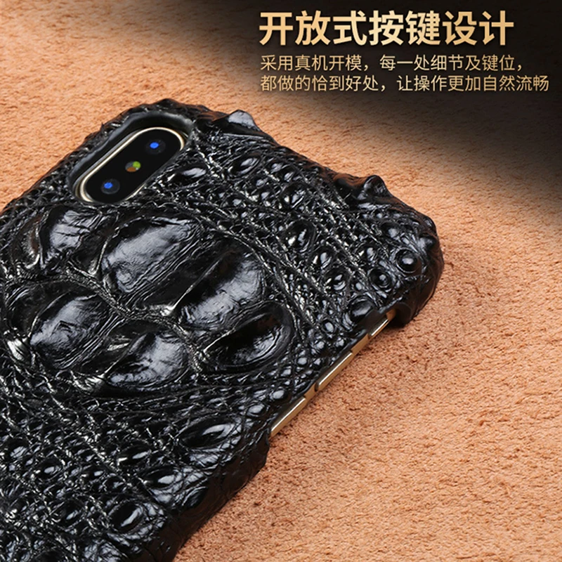 Роскошный кожаный чехол XS для iPhone XS Max, чехол из крокодиловой кожи, чехол для Apple iPhone 5S SE 6 6 S 7 8 Plus X XR XS Max, чехол Fundas