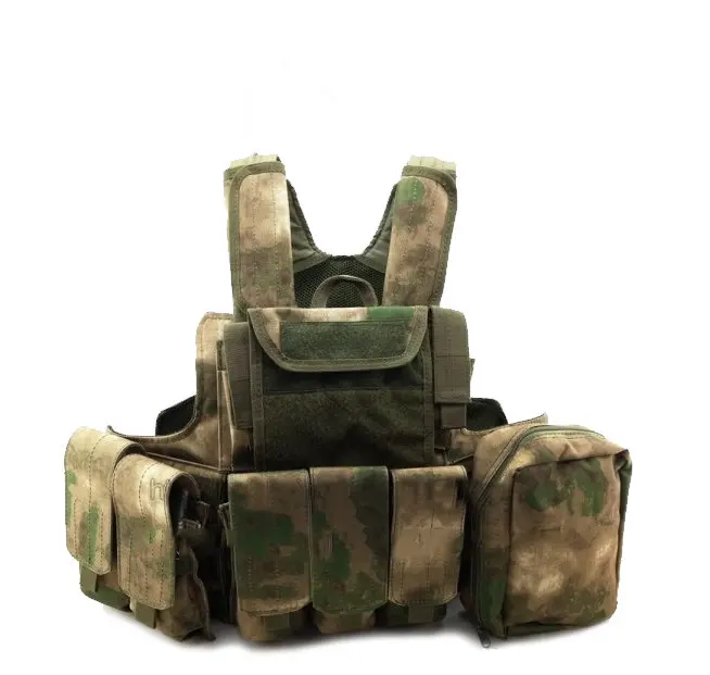 Тактический жилет-амфибия, военный жилет Molle, боевой штурмовой жилет для охоты, страйкбола, прочный жилет - Цвет: fg