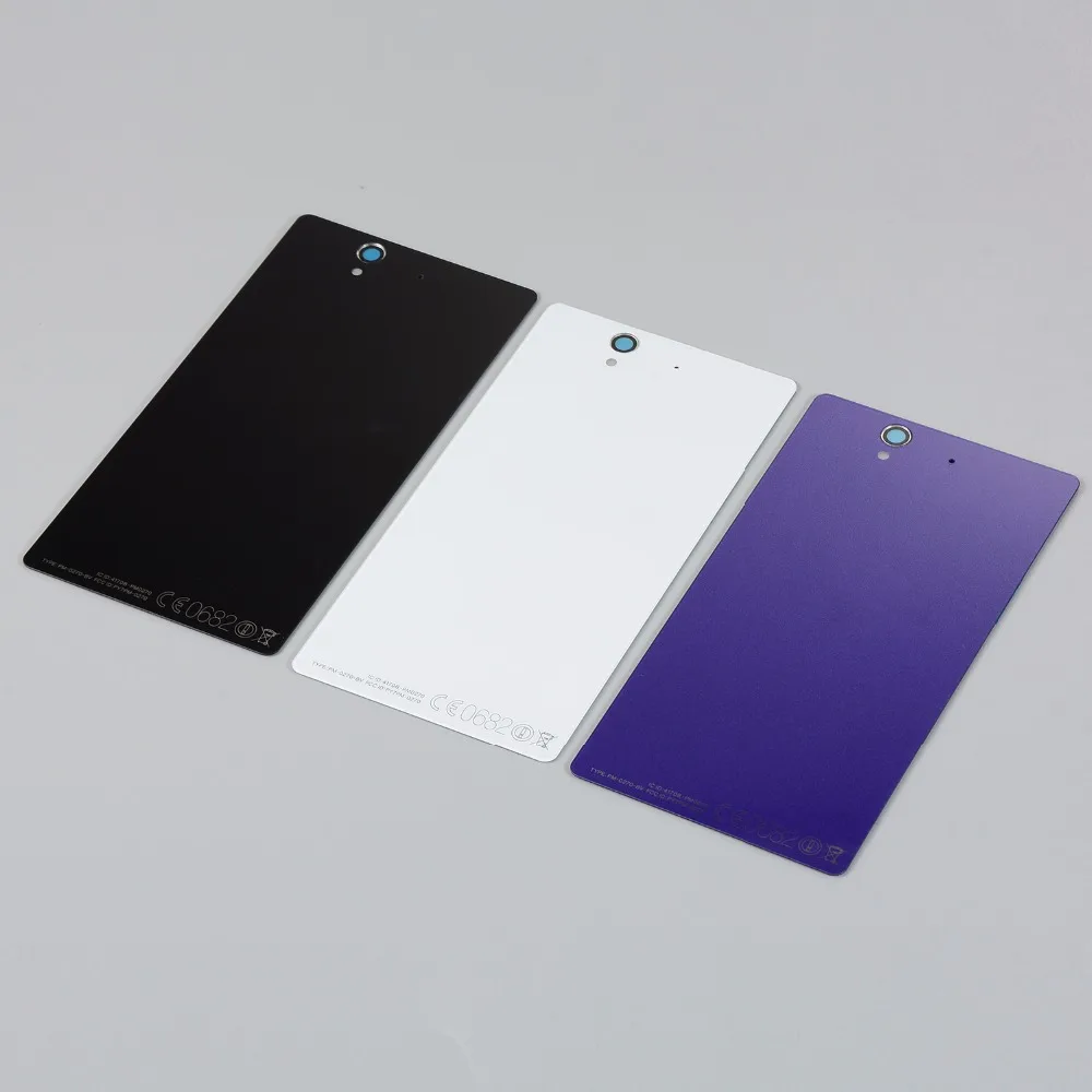Стеклянная Крышка батарейного отсека для Sony Xperia Z L36 LT36 L36H C6902 C6602 C6603 C6601 C6606 задняя