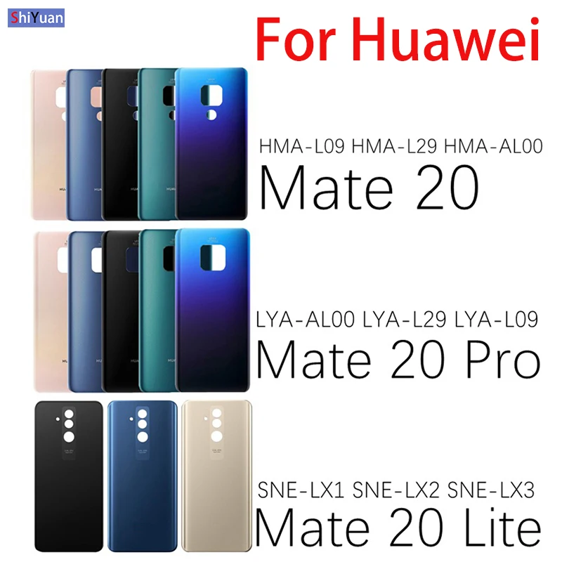 Чехол для задней двери Huawei Mate 20 Pro Lite чехол аккумулятора Задняя стеклянная панель