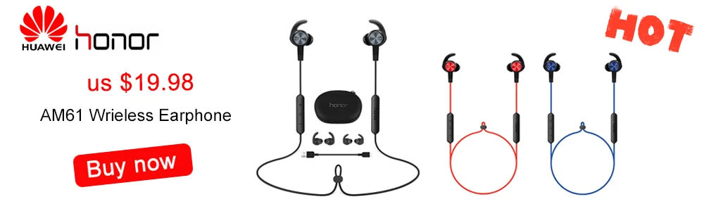 Huawei Профессиональный Honor xSport AM61, оригинальные наушники, Bluetooth, беспроводной магнит, дизайн, наушники-вкладыши, стиль, гарнитура для Android, Xiaomi