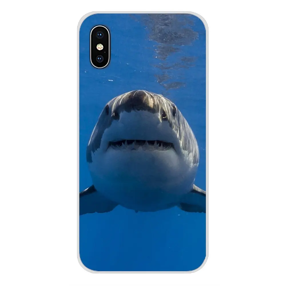 Transparent Soft TPU Case Shark Fish Funny Surfing For Huawei Nova 2 3 2i 3i Y6 Y7 Y9 Prime Pro GR3 GR5 2017 2018 2019 Y5II Y6II | Мобильные