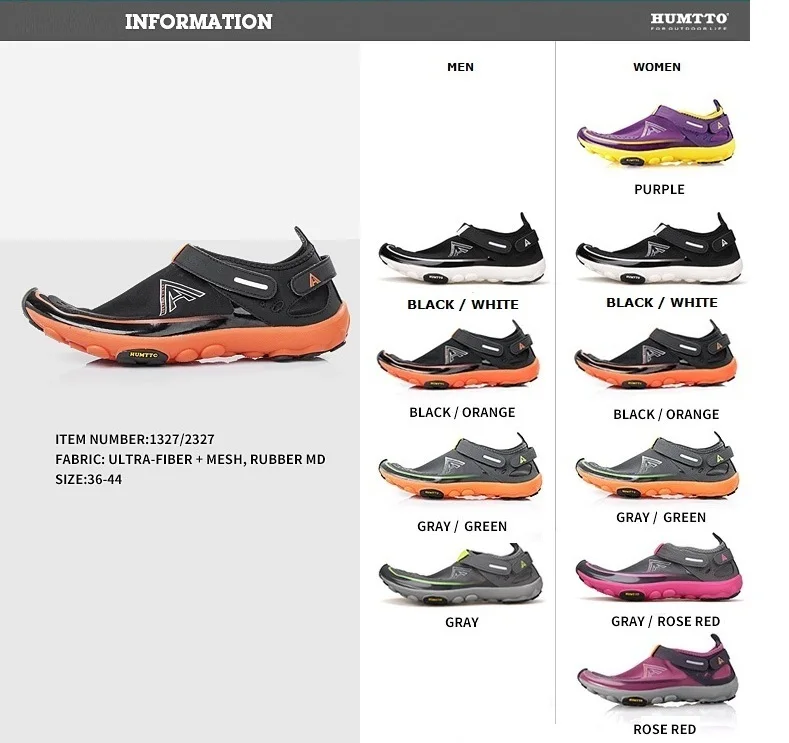 HUMTTO Men's Upstream Shoes Ultralight Breathable Quick Dry Hiking Shoes Women Outdoor Camping Wearable Sneakers