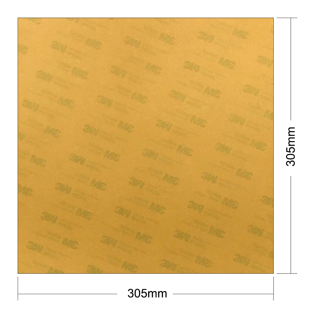 

ENERGETIC 3D Printer PEI Sheet Ultem1000 Build Surface 12"x12" (305x305x0.2mm) for CR10, Cr-10 S3, Lulzbot Taz, Tevo Tornado