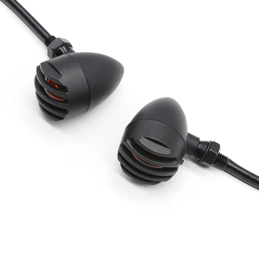 Мигающие сигнальные огни мотоцикла для Harley Honda Yamaha Kawasaki Suzuki BMW металлическая пуля