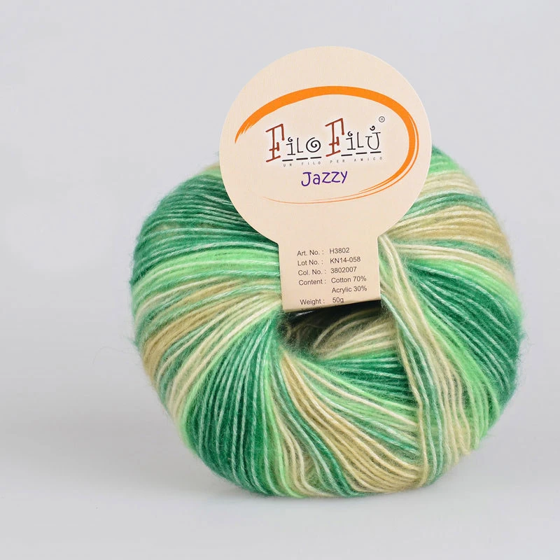 Оптовая продажа 100 г/лот камвольная Мягкая Детская шерсть хлопок пряжа шпажки