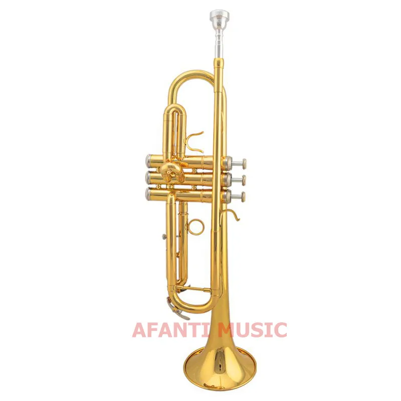 

Afanti Music Bb tone / Yellow Brass / Gold Lacquer Trumpet (ATP-1391)