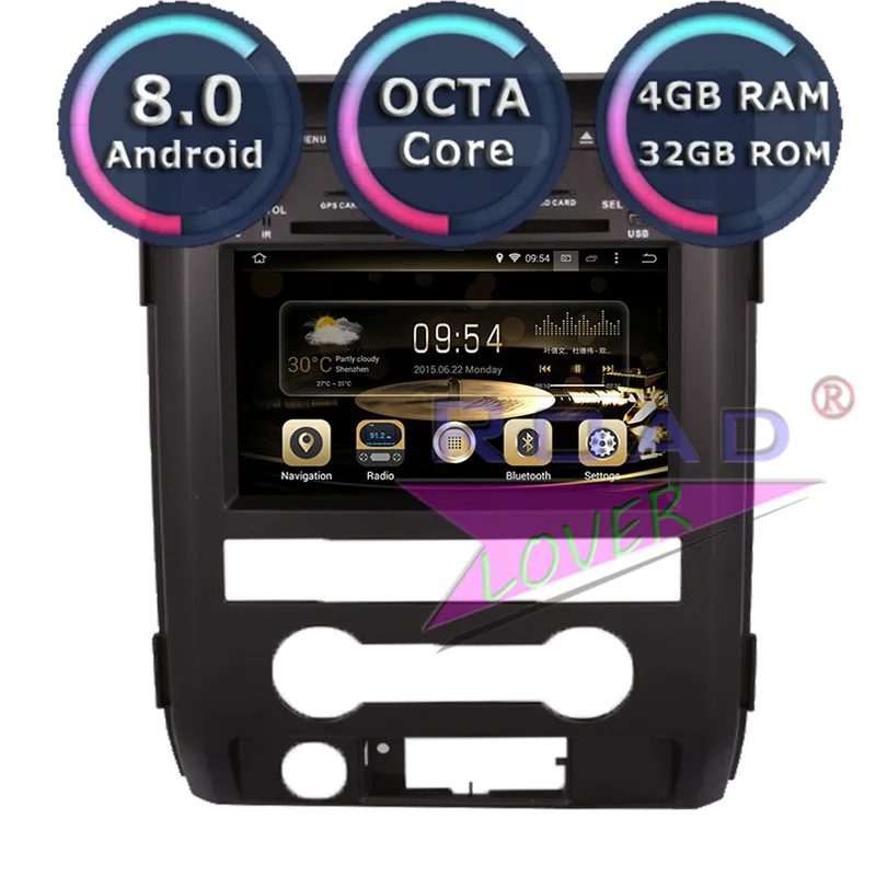 Roadlover Android 8 0 автомобиля Автомобильный приемник с dvd проигрывателем для Ford F150 2009 2010