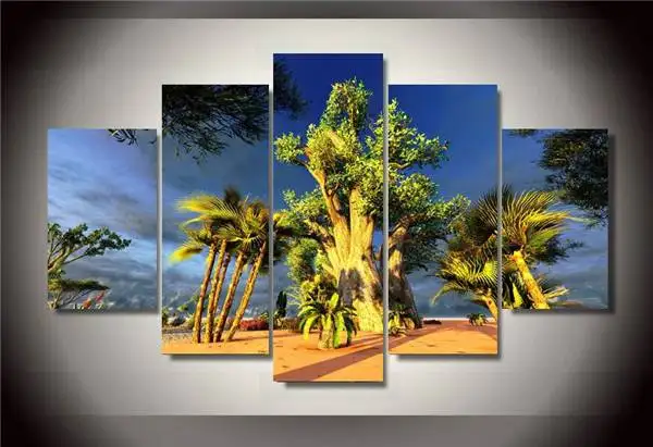 Hd Печать пустынный пейзаж 5 шт. Картина Настенная художественная комната Декор