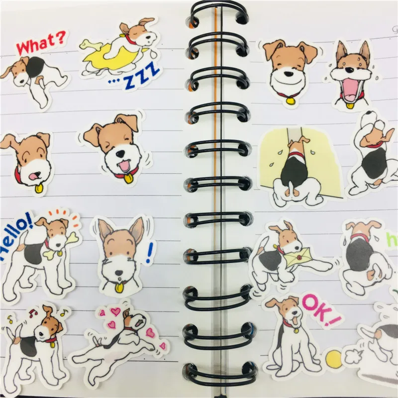 40 шт. в упаковке Мультяшные милые наклейки с собакой набор s игрушечные для багажа