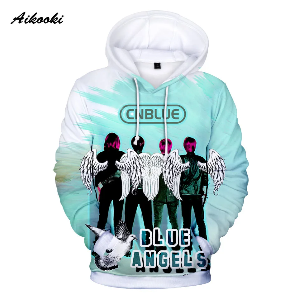 3D CNBLUE толстовки Для мужчин/Для женщин худи Толстовка печати Корея рок группа