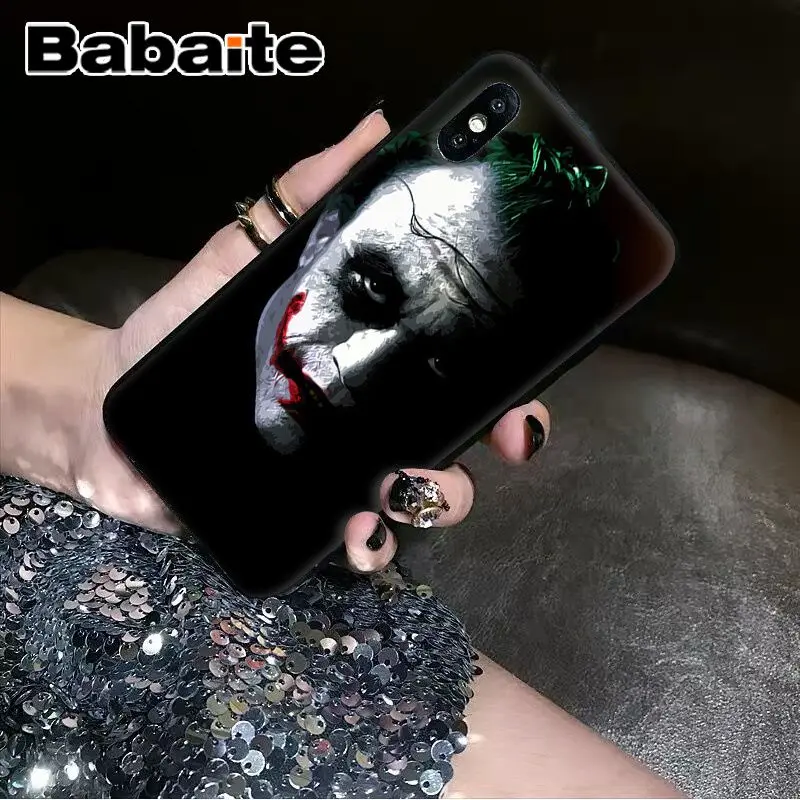 Babaite покер Джокер ТПУ мягкий силиконовый черный чехол для телефона для iPhone 8 7 6 6S Plus 5 5S SE XR X XS MAX чехол