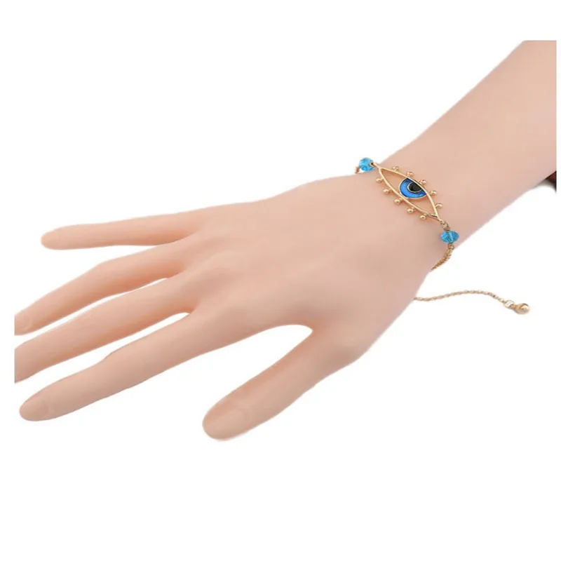 Женский металлический Шарм браслет ручной работы эпоксидный с подвеской Geo Eye