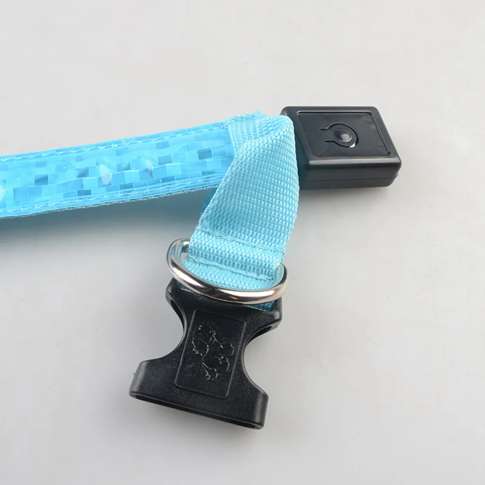 Ошейник для питомца собаки светящийся узор Регулируемый защитный ошейник с