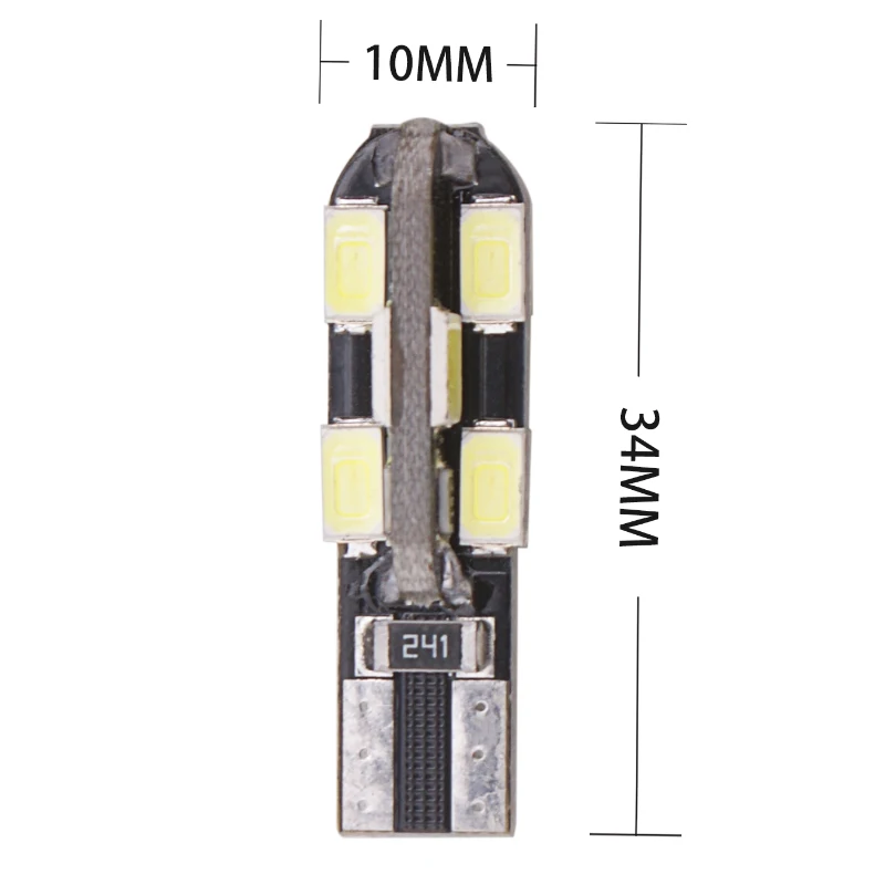 100 шт. ошибок T10 Canbus светодиодный w5w 194 5630 t10 12smd SMD автомобиль сменная CAN шина