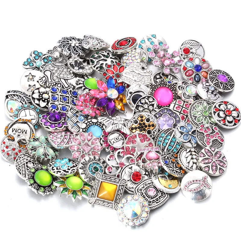 10 шт./лот оптовая продажа ювелирных изделий смешанные розово-красные пуговицы 18