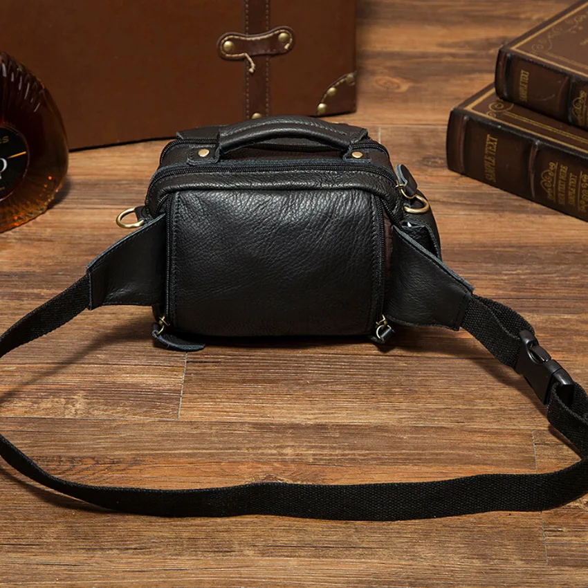 WESTAL сумка мужская через плечо из натуральной кожи маленькие сумки винтаж поясная