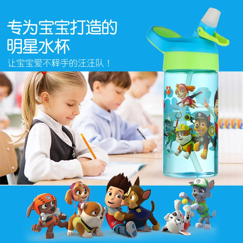 1 шт. 500 мл оригинальные Бутылочки для воды Paw Patrol чашка для рта Райдер Маршалл мультфильм BPA бесплатно Тритан экологичный автоносик детская чашка