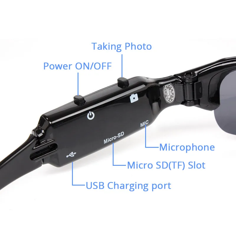 Солнцезащитные очки DVR камера легкий вес мини DV видео рекордер TF фотокамера